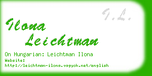 ilona leichtman business card